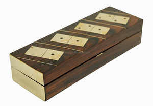 Jeu de dominos en bois le plus vendu jeu d'intérieur avec logo de taille personnalisée pour la conception promotionnelle classique - Product Image 2