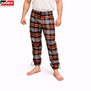 กางเกงขายาวผ้าแฟลนเนลลายสก็อตพรีเมียมจากโรงงานโดยตรงในสหรัฐอเมริกา อุ่นสบาย ใส่สบายๆ ผลิตแบบ OEM - Product Image 1