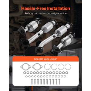 เปลี่ยนไส้กรองไอเสียสำหรับรถยนต์นิสสัน ฟรอนเทียร์ NV1500 NV2500 NV3500 พาธไฟน์เดอร์ เอ็กซ์เทอร์ร่า ซูซูกิ อีควอเตอร์ 4.0L V6 ด้านหน้าซ้าย - Product Image 6