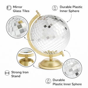 ลูกโลกตั้งโต๊ะ เหล็ก พลาสติก แก้ว |   ลูกโลกแผนที่โลกตกแต่งสำหรับโต๊ะสำนักงานห้องอ่านหนังสือ |   ของตกแต่งบ้านเพื่อการศึกษา - Product Image 4