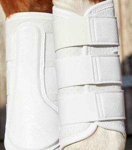 Botas Profesionales de Alta Calidad para Caballos, de Mezclilla, con Soporte Completo para el Flequillo, Acolchado Absorbente de Impactos, Logotipo Personalizado Disponible - Product Image 2