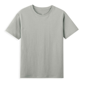 Camiseta de Algodón de Manga Corta Verde Lisa para Hombre, Corte Regular, Cuello Redondo, Estilo Casual, Color Sólido, Tejido Jersey - Product Image 2