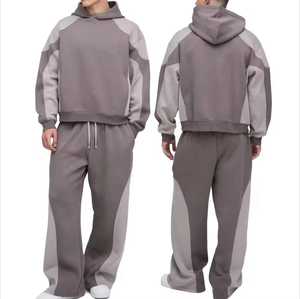Conjunto Deportivo Antiestático de Poliéster/Algodón Grueso para Hombre, con Logotipo Personalizado, Ropa Deportiva para Gimnasio, Venta al Por Mayor - Product Image 4