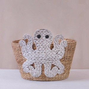 Modern Water Hyacinth Dog Cat Storage <b>Basket</b> Cute Animal Organizer Toy <b>Basket</b> Kids Nursery Home Decorative <b>Basket</b> Factory - Product Image 2