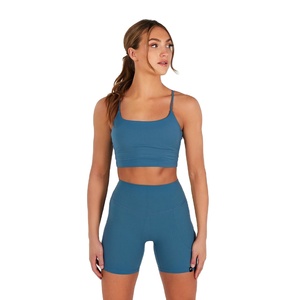 Soutien-gorge de sport respirant à maintien élevé pour femme, coupe ajustée, avec logo frontal, idéal pour le fitness et la gym - Vente flash - Product Image 6