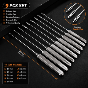 Juego de 9 Dilatadores Microvasculares Garrett de 1 mm a 5 mm, Instrumento Quirúrgico - Product Image 1