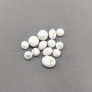 Pierre précieuse cabochon en howlite naturelle en gros, ovale/ronde/en forme de goutte, pour la fabrication de bijoux DIY - Product Image 6