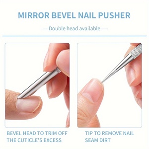 Palito de Acero Inoxidable de Alta Calidad para Limpiar Uñas y Cutículas, Herramienta de Doble Punta para Manicura y Pedicura - Product Image 5