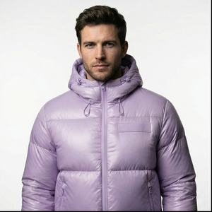 Veste d'hiver matelassée unisexe en toile enduite de qualité supérieure, imperméable, respirante, logo et couleur personnalisables - Product Image 1