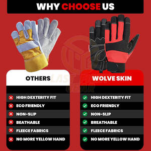 Guantes Mecánicos Resistentes con Agarre Fuerte y Costuras Reforzadas para Uso en Taller - Product Image 5