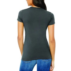 2026 Women's Unisex Short Sleeve <b>Round</b> Neck <b>Canvas</b> T-Shirts-Polyester/Cotton Quick Dry & Breathable Wholesale Price - Product Image 2