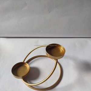 แหวนตั้งเทียนโลหะหรูหราทันสมัยสำหรับตกแต่งบ้านและใช้งานคริสต์มาส - Product Image 2