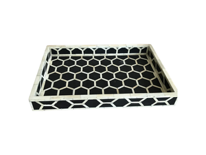 ALTAMASH CRAFT Handmade Mother of Pearl Round Tray with Elegant Inlay Handle for Coffee <b>Table</b> Use Modern Design Premium Quality - Product Image 5