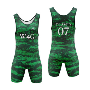 Combinaison de lutte MMA personnalisée pour homme W4G, impression par sublimation, ajustée, une pièce, en spandex et polyester, séchage rapide, vêtements d'arts martiaux pour adultes - Product Image 6