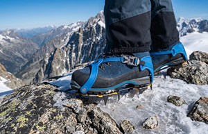 12 Points <b>Strap</b> <b>on</b> Ice Climbing Ice Traction Snow Shoe Crampons Steel Head Zinc Plated CE Certified - Product Image 2