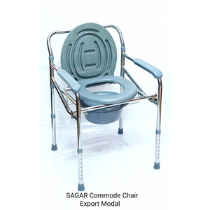 <b>Commode</b> <b>Chair</b> Foldable & Adjustable without wheel Export quality (SAGAR) - Product Image 3