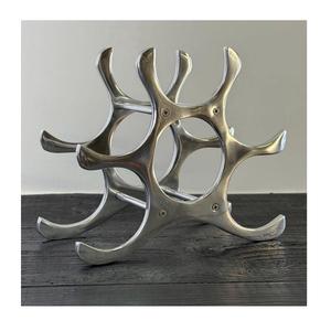 Support à bouteilles de vin moderne en métal, organiseur de bouteilles de vin, présentoir à bouteilles, support pour bouteilles de boisson - Product Image 3