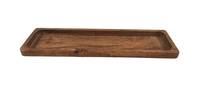 Plateau de service carré jetable en bois de manguier écologique, planche en bois, passe au lave-vaisselle, assiette à dessert pour cadeaux
