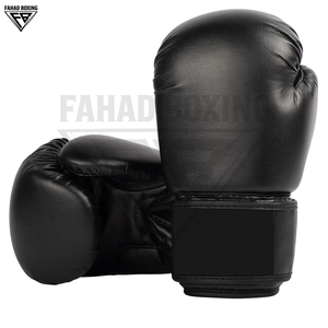Guantes de Boxeo Personalizados de Color Negro, Duraderos, de Primera Calidad, para Entrenamiento de Muay Thai, Kickboxing, Protección en Combate - Product Image 3