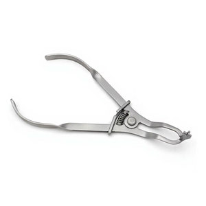 Dental Ivory Light Rubber Dam Clamp Forceps Plier Restorative Endodontic German Stainless Steel Manual Precision Instrument - Product Image 1