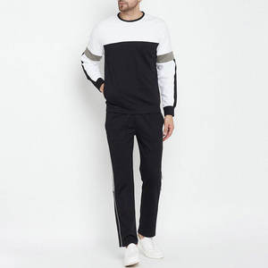 Ensemble de survêtements pour hommes de haute qualité, personnalisables, avec poche, en molleton uni, confortables, OEM - Product Image 1