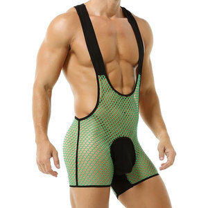 Professional Mens Mesh Bodysuit Wrestling Bodysuit Stretch Performance Wear In Unique Style And Best Quality - Product Image 1