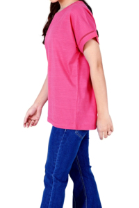 T-shirts Polo Personnalisés 100% Coton Épais Coupe Boxy avec Broderie, Patchs, Œillets, Passepoil et Impression Léopard en Bloc Sérigraphié - Product Image 3