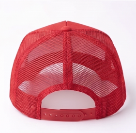Gorra Trucker Roja Unisex, Ajustable, con Malla Trasera, Estilo Casual de 5 Paneles, para Primavera/Verano - Product Image 2
