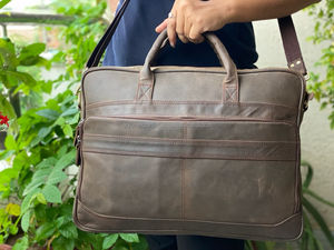 Real Handmade Full Grain <b>Leather</b> Messenger <b>Bag</b> <b>Laptop</b> <b>Bag</b> Multipurpose <b>Bag</b> - Product Image 2