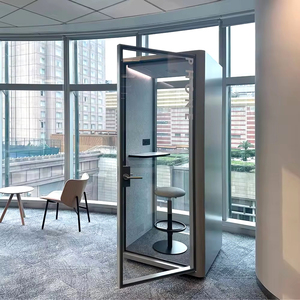 Vendita calda portatile piccola cabina del telefono della scatola del telefono dello spazio di lavoro privato cabine rimovibili modulari ufficio Pod facile da installare - Product Image 6