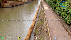Natural Coconut Fiber COIR <b>LOG</b> For Riverbank Stabilization And Supporting Vegetation Growth In Restoration Projects - Product Image 2