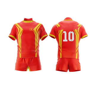 Créez votre propre uniforme de rugby à manches courtes avec logo personnalisé pour équipe - Uniforme de rugby confortable pour hommes, très demandé - Product Image 1