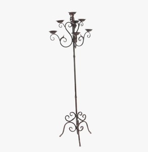 Luxury 5 Arm Iron Floor Candle Holder Decorative <b>Candelabra</b> Stand for Wedding Centerpiece Hotel Restaurant and Home At Low Price - Product Image 4