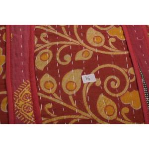 Sac fourre-tout Kantha floral fait main, sac à bandoulière vintage en coton, réutilisable, durable, unisexe, pour les courses et le quotidien - Product Image 5