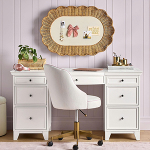 Boutique Style Handwoven Rattan Scalloped Wall <b>Hanging</b> <b>Mirror</b> For Bedroom And Living Room For Interior Decoration - Product Image 4