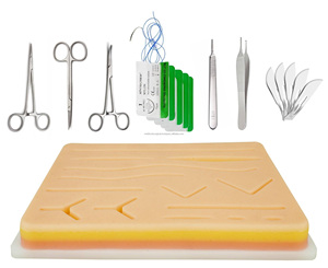 Kit d'entraînement à la suture manuelle en acier inoxydable pour étudiants en médecine, coussin de suture réutilisable, fil et aiguille, certifié CE, MEDTRUST SURGICAL - Product Image 6