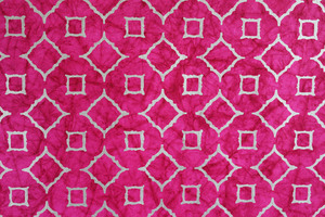 Handmade Anti-Rust Recycled Cotton Art Craft Gift <b>Wrapping</b> <b>Paper</b> Sheet Metallic Silver Pink Batik Print Screen Printed Photo - Product Image 1