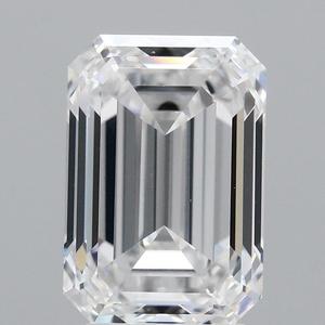 EMERALD 4.09ct Loose Diamond avec D VVS2 EX EX Clarity 10.55-7.23-5.03 Table 69.6 Profondeur 66 IGI - Product Image 1