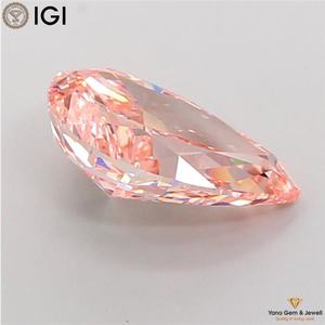 Diamante Cultivado en Laboratorio CVD de 3.00 Quilates, Color Rosa Intenso, Claridad VS2, con Certificado IGI, Corte Pera para Anillo de Joyería Premium - Product Image 6