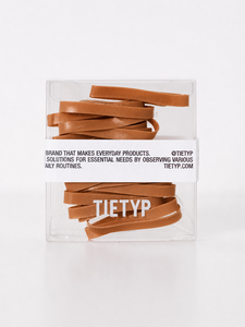 ยางรัดผม TIETYP สีพื้น เรียบง่าย ทันสมัย ใช้ได้ทุกวัน สำหรับผู้หญิง บรรจุกล่อง ผลิตในเกาหลี - Product Image 1