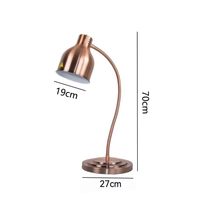 Lampe chauffante double tête pour buffet, maintien au chaud des aliments, présentation de pizzas, éclairage flexible, lampe oscillante, pour barbecue, hôtel, restaurant
