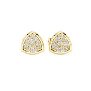 Pendiente mágico 14K Oro Moissanite Stud Pendientes para mujer Joyería brillante de lujo - Product Image 6