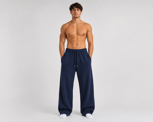 Pantalones deportivos extragrandes, súper suaves y cómodos, pantalones jogger holgados de felpa, estilo casual, corte holgado, ropa urbana, cintura elástica, pantalones personalizados - Product Image 1