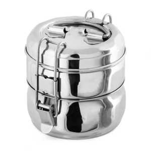 Lonchera Térmica de Acero Inoxidable de 3 Niveles, Portátil, Hermética, Apilable, Contenedor de Alimentos, Bento Box - Product Image 6