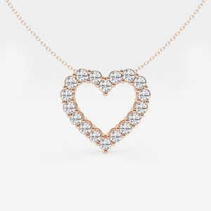 Colgante de Corazón con Diamante Cultivado en Laboratorio de 1.5 Quilates, con Cadena Ajustable, Joyería Elegante y Brillante, Regalo para Mujer - Product Image 2