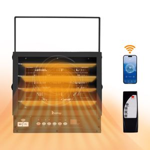 Elemento Riscaldante in Ceramica 240V, Riscaldatore Elettrico WiFi Intelligente con Ventilatore, Montaggio a Soffitto per Negozio/Garage, 7500W - Product Image 6