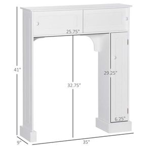Mobile Bagno Moderno Autoportante in Legno e Metallo per Casa, Soggiorno o Hotel - Product Image 4