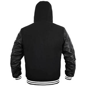 เสื้อแจ็คเก็ตเบสบอลวาร์ซิตี้คุณภาพสูงสำหรับนักศึกษา  แบบ unisex  ตกแต่งด้วยลายการ์ตูน  ผ้าขนสัตว์ 100% กันน้ำ กันลม มีฮู้ด - Product Image 5