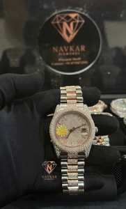 Fully Iced Out Moissanite Diamond Watch Designer <b>Wristwatch</b> for Fashion Wedding Wear Watch Available For Sale - Product Image 2