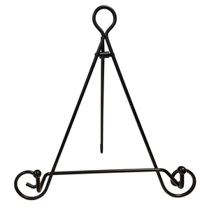 Chevalet en métal noir au design élégant, autoportant, style moderne, support pour tableau, qualité supérieure - Product Image 3